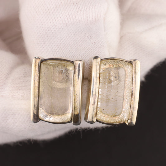 Ohrstecker Rutilquarz