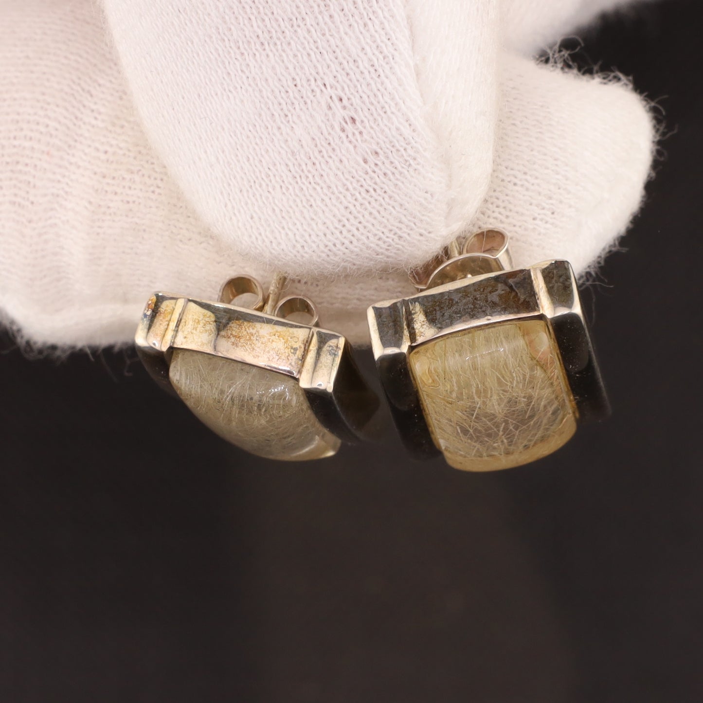 Ohrstecker Rutilquarz