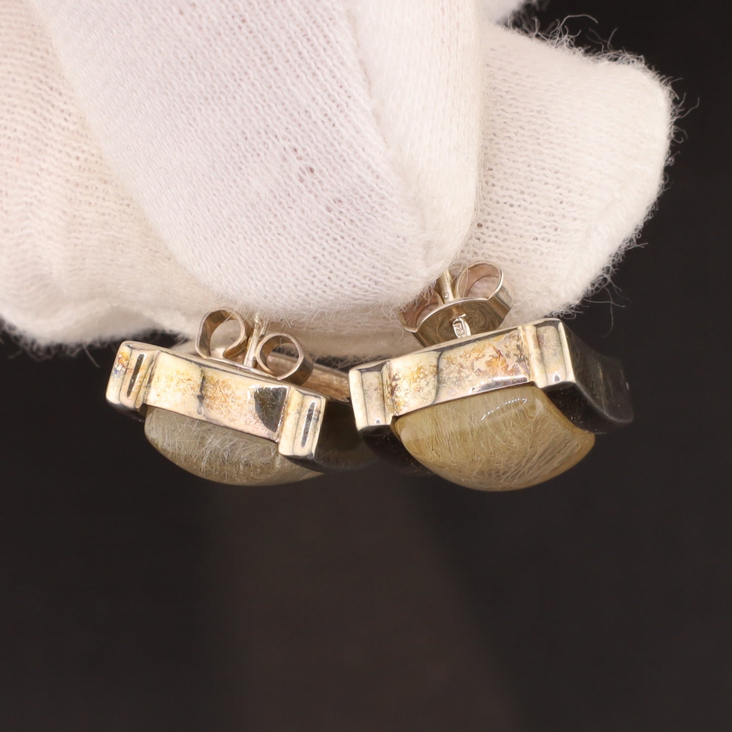 Ohrstecker Rutilquarz