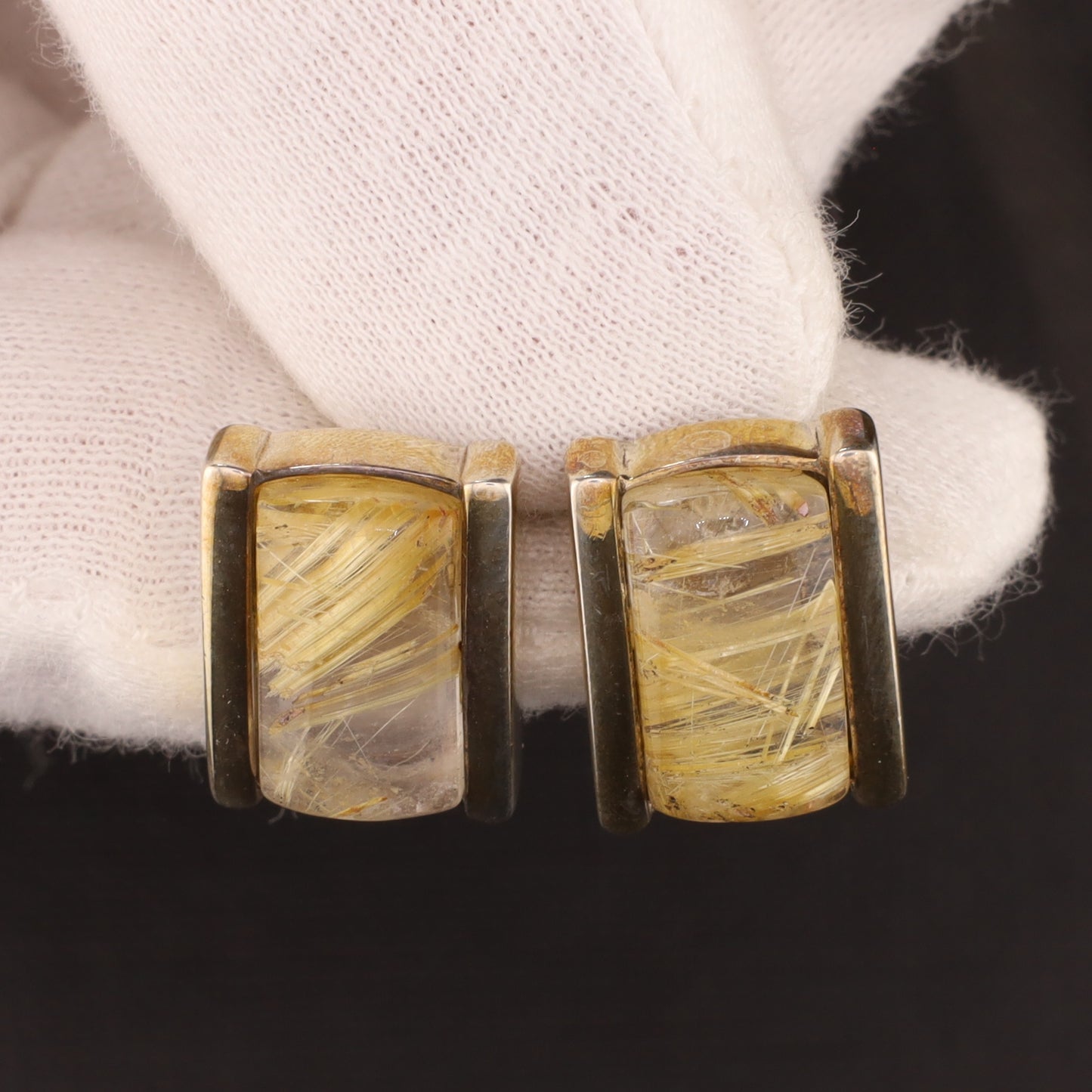 Ohrstecker Rutilquarz