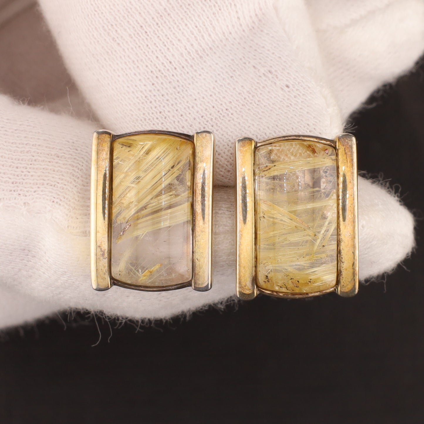 Ohrstecker Rutilquarz