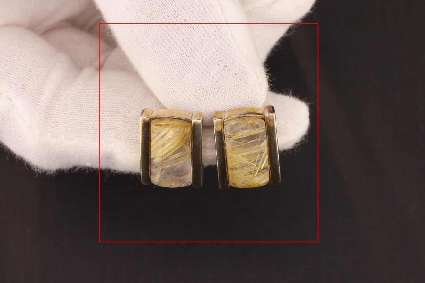 Ohrstecker Rutilquarz