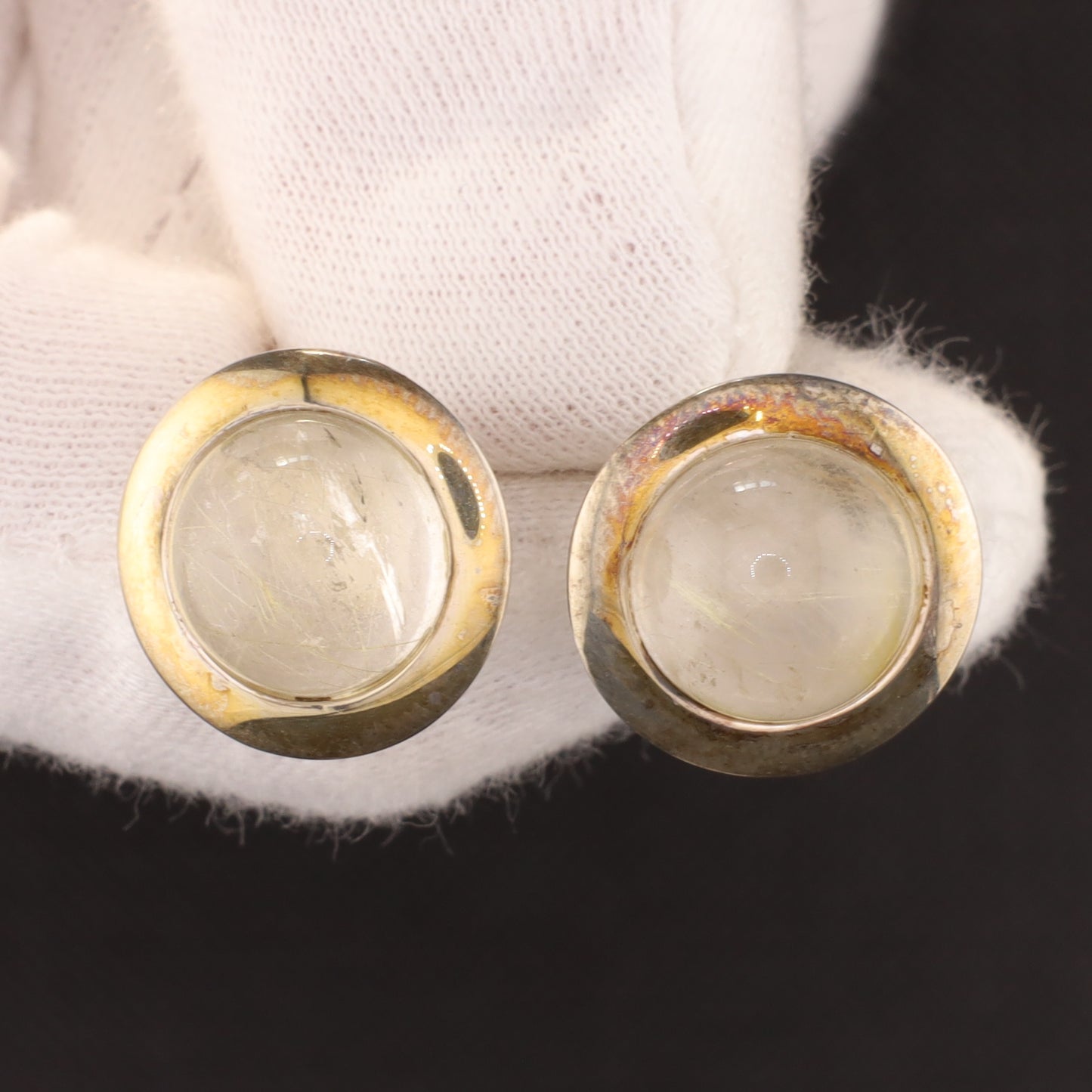 Ohrstecker Rutilquarz