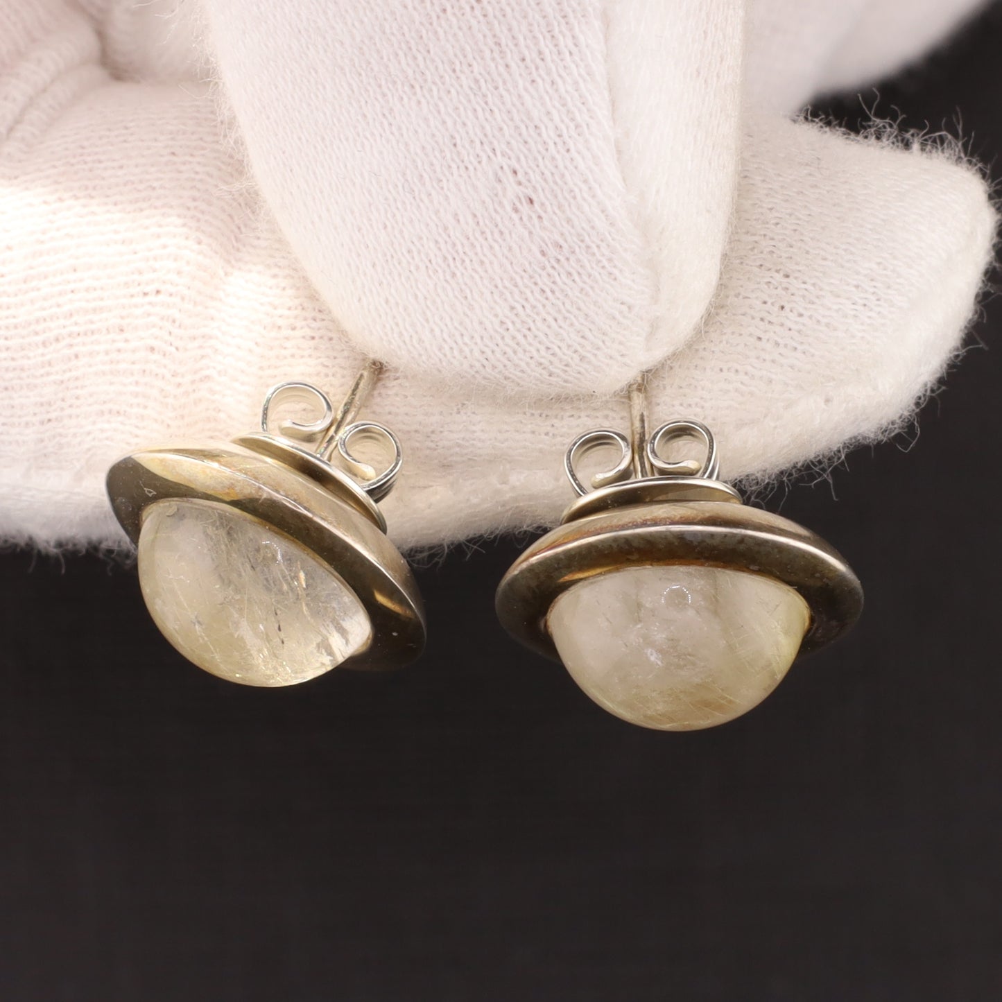 Ohrstecker Rutilquarz