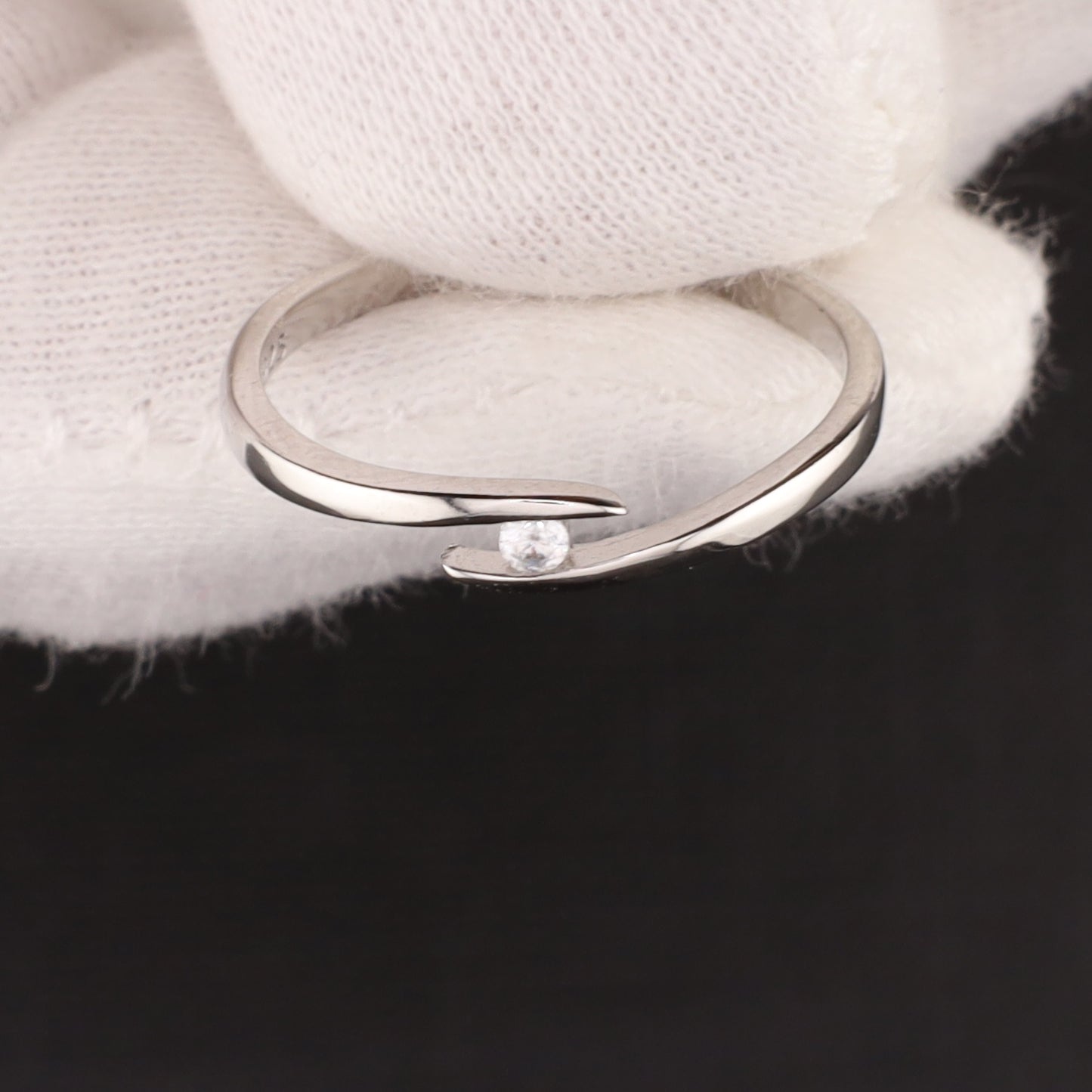 Ring Zirkonia - Größe / Maß 54