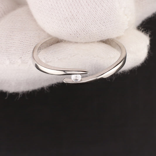 Ring Zirkonia - Größe / Maß 54