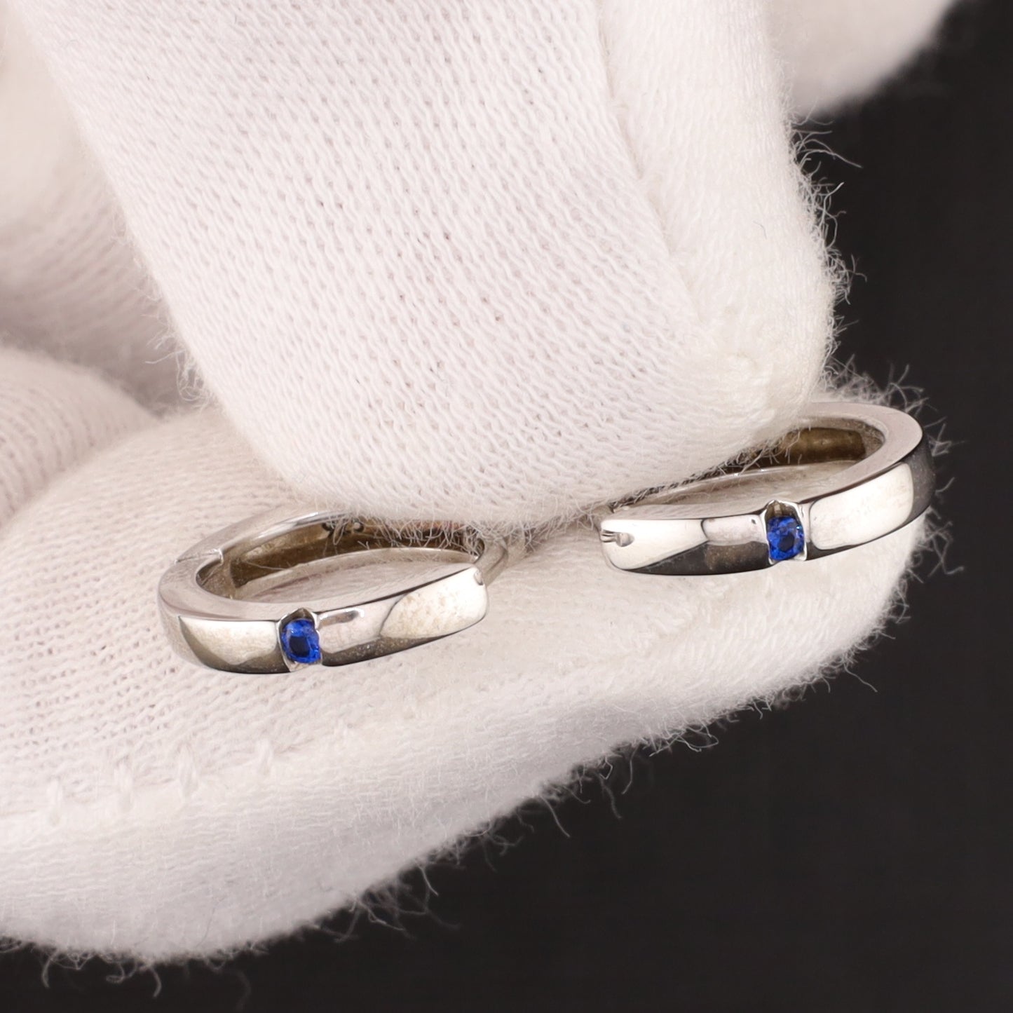 Creolen Zirkonia Saphir