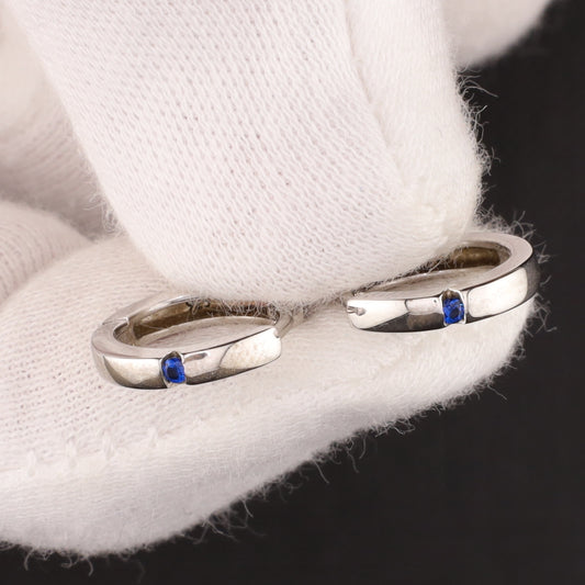 Creolen Zirkonia Saphir