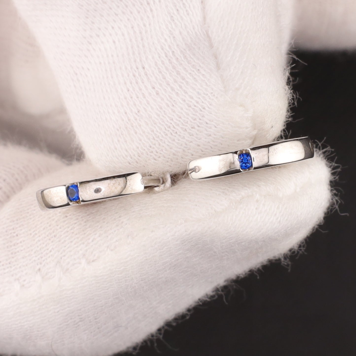 Creolen Zirkonia Saphir