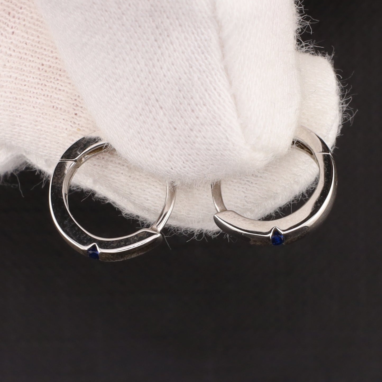 Creolen Zirkonia Saphir