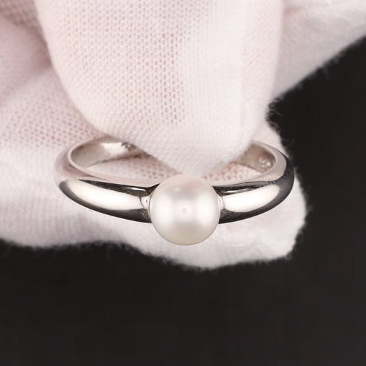 Ring mit Perle - Größe / Maß 58