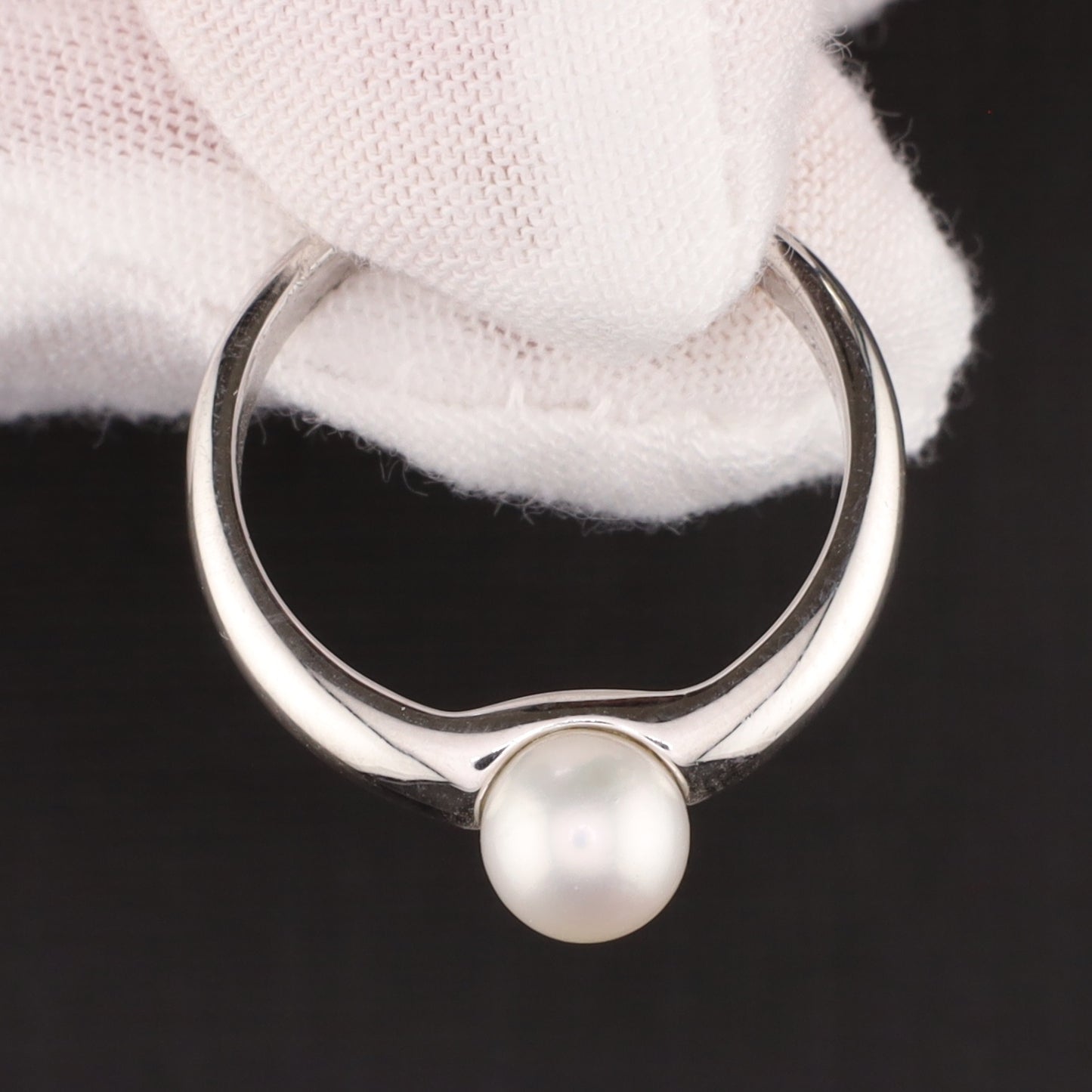 Ring mit Perle - Größe / Maß 58