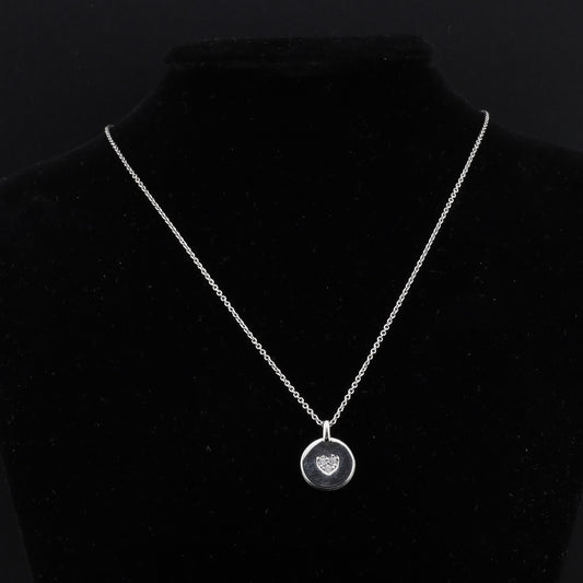 Anhänger Rund Zirkonia Herz