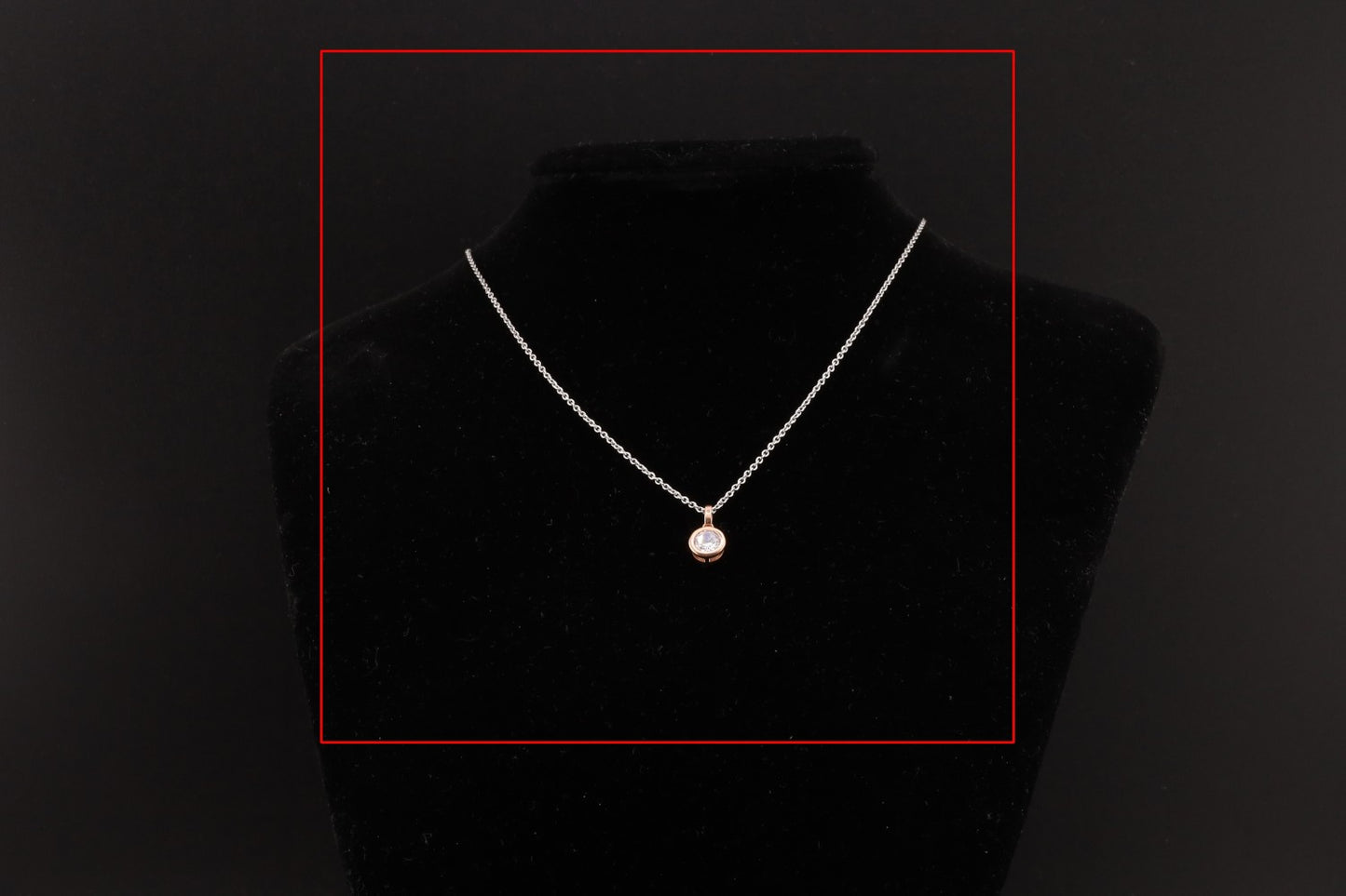 Collier Zirkonia rosé 40-45c