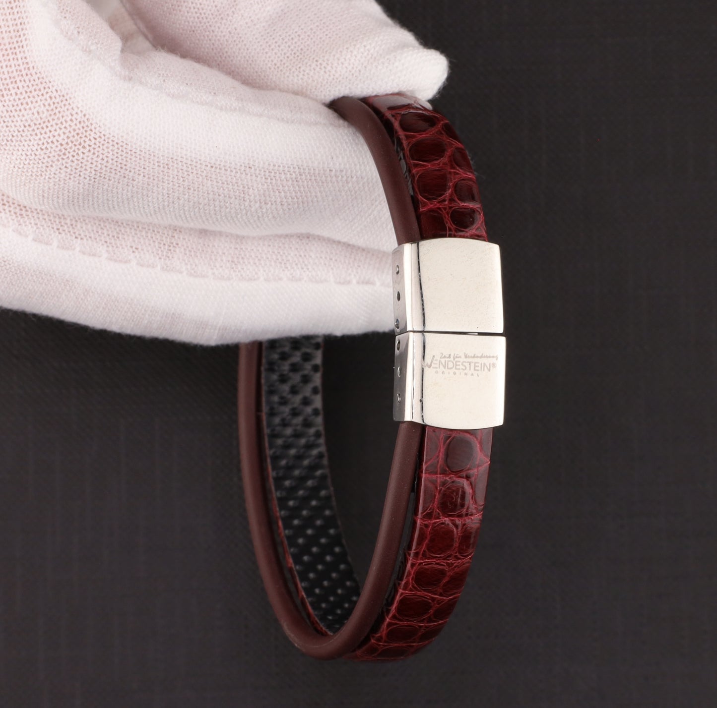 Armband Alligator bordeaux