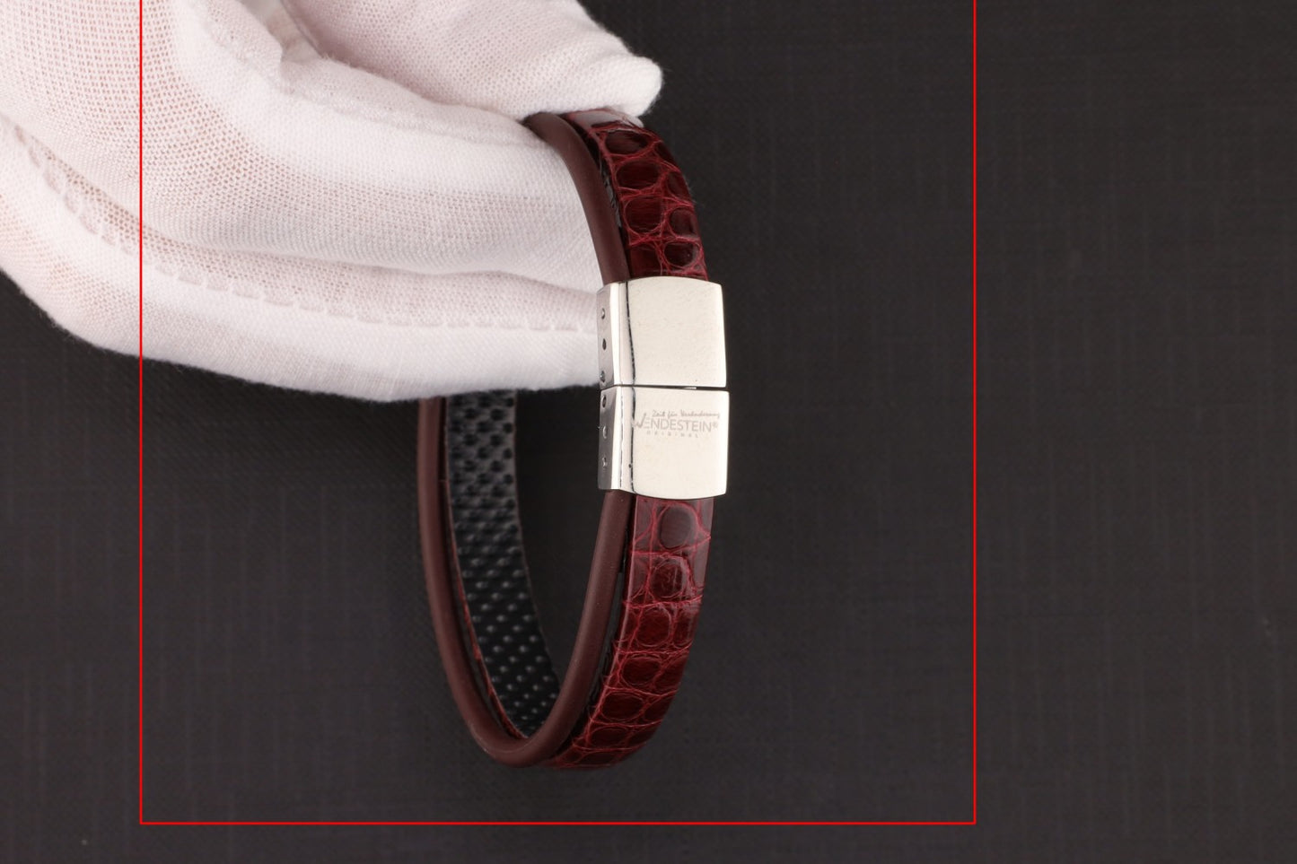 Armband Alligator bordeaux