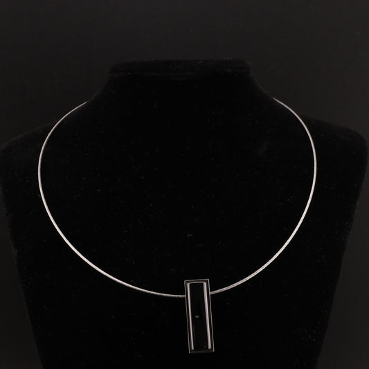 Halskette mit Keramikeinlage