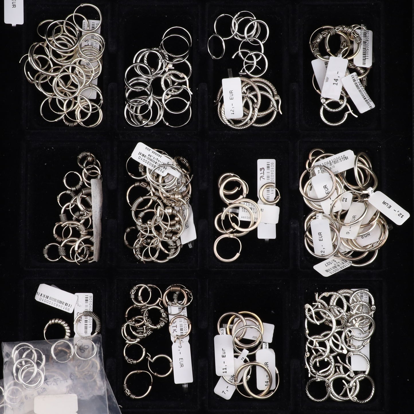 Konvolut Ohringe 125 Paar