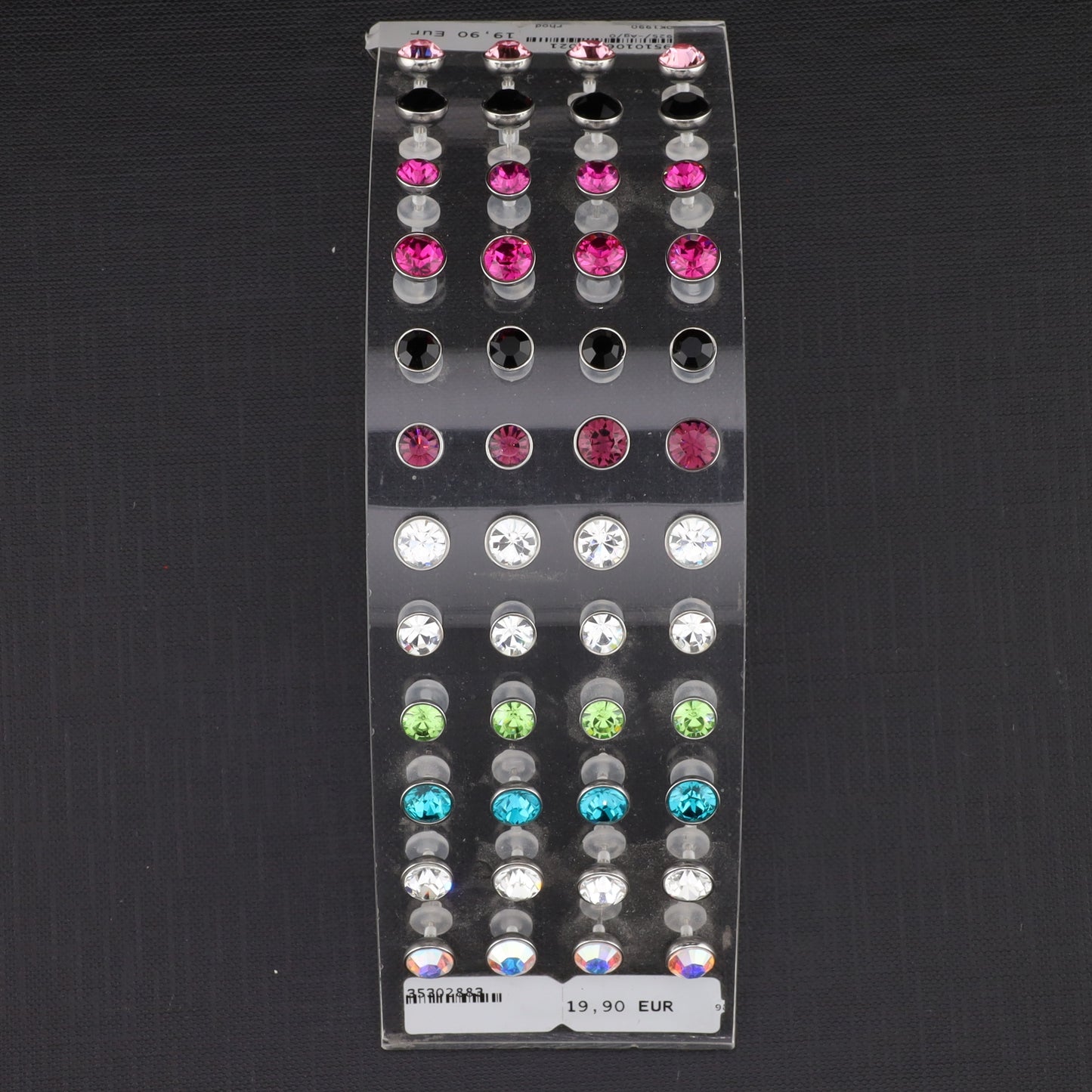 Konvolut 24 Paar Ohrstecker Zirkonia