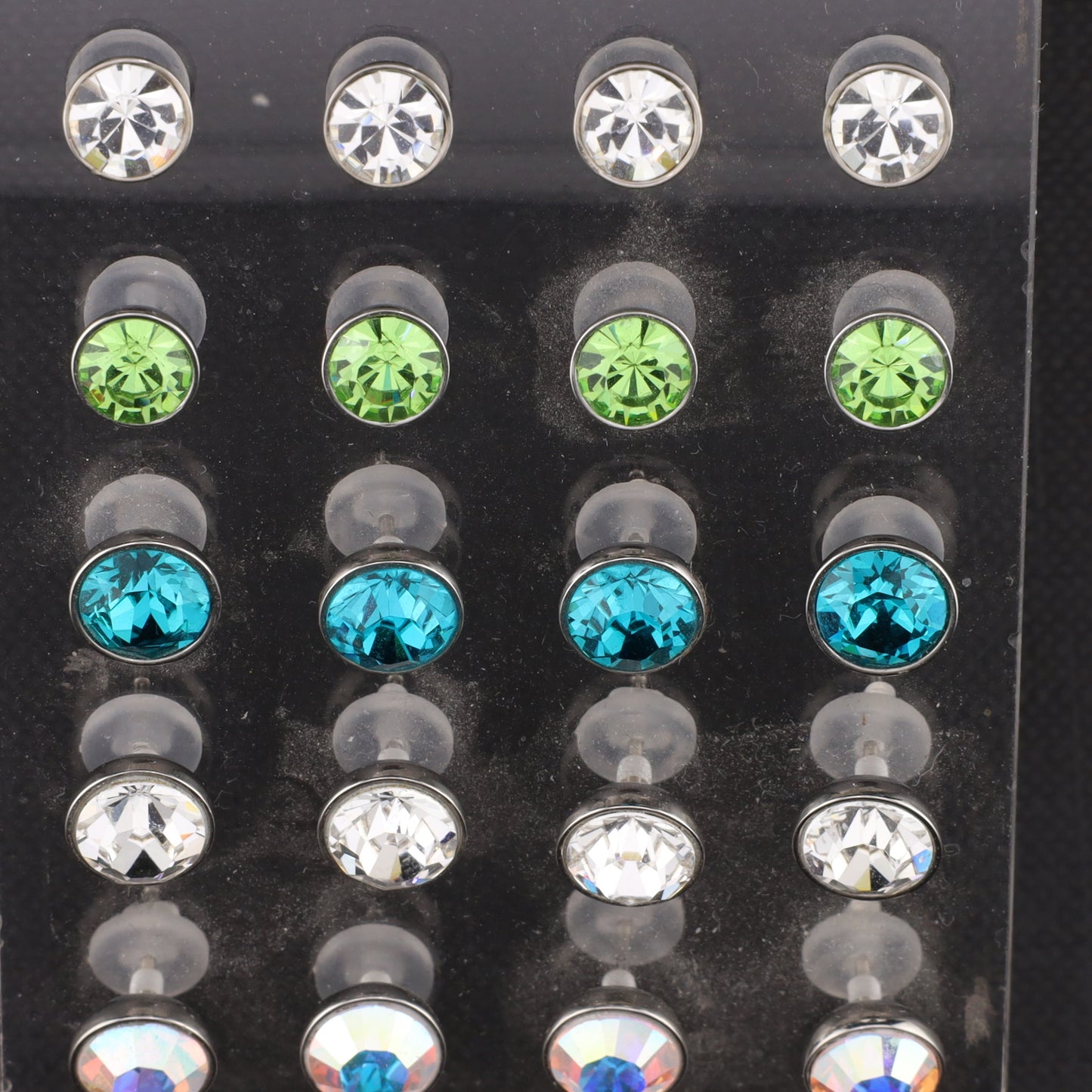 Konvolut 24 Paar Ohrstecker Zirkonia