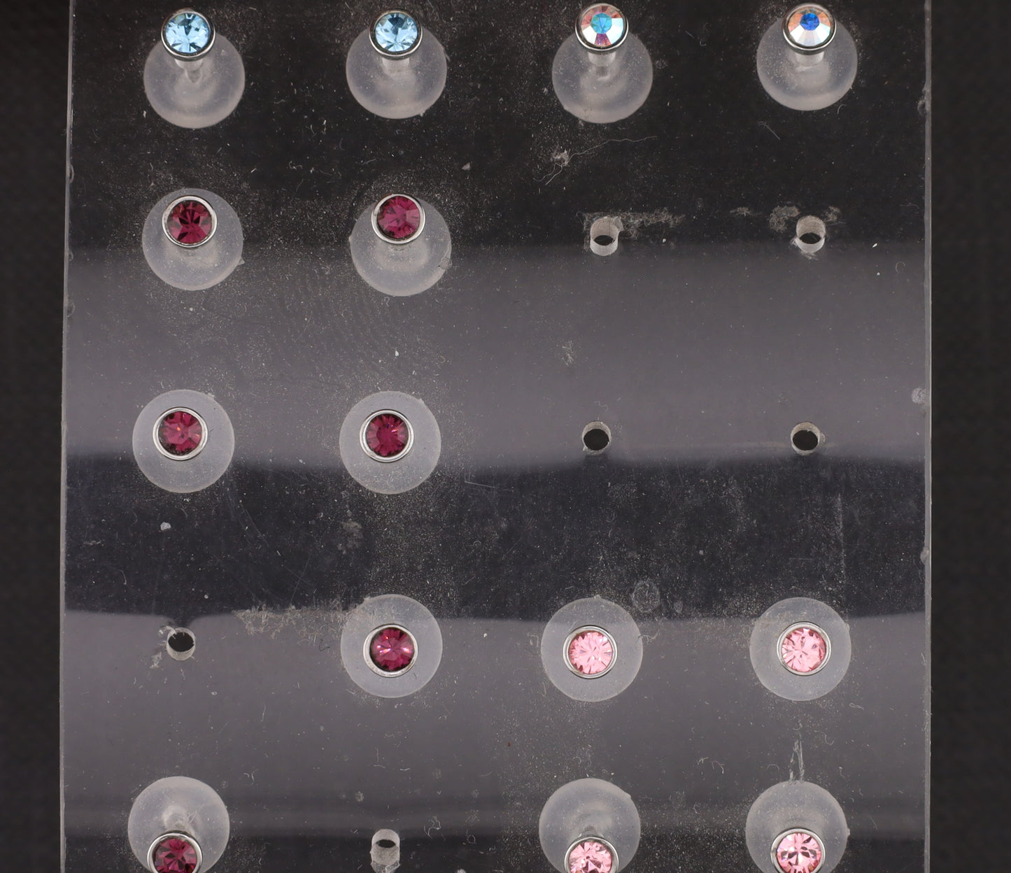 Konvolut 14 Paar Ohrstecker Zirkonia