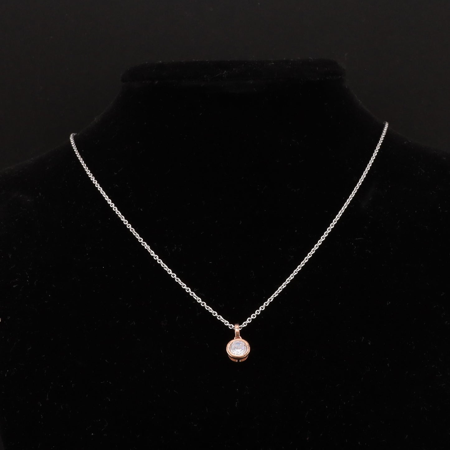 Collier Zirkonia rosé 40-45c