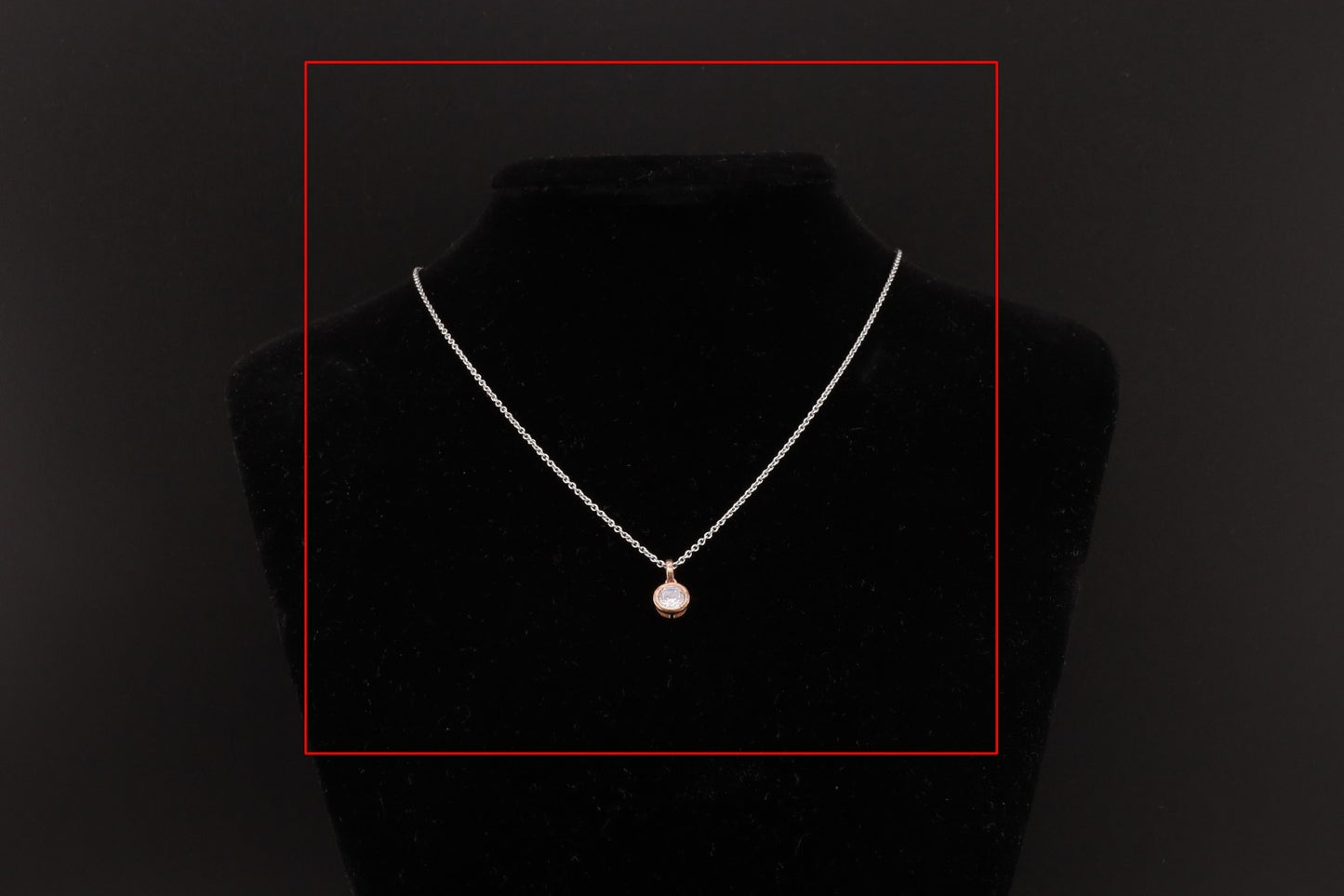 Collier Zirkonia rosé 40-45c