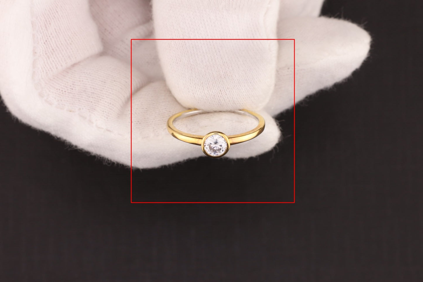 Ring Zirkonia  - Größe / Maß 54