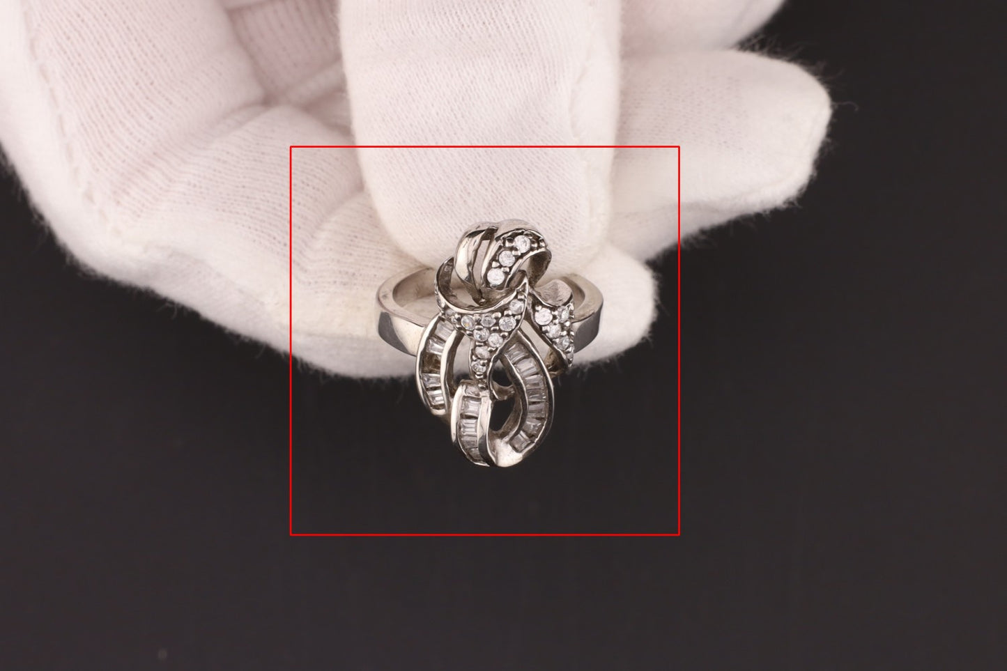 Ring Zirkonia  - Größe / Maß 54