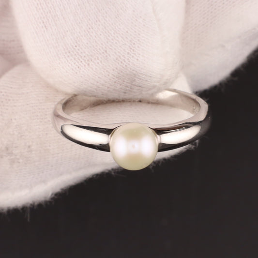 Ring mit Perle - Größe / Maß 58