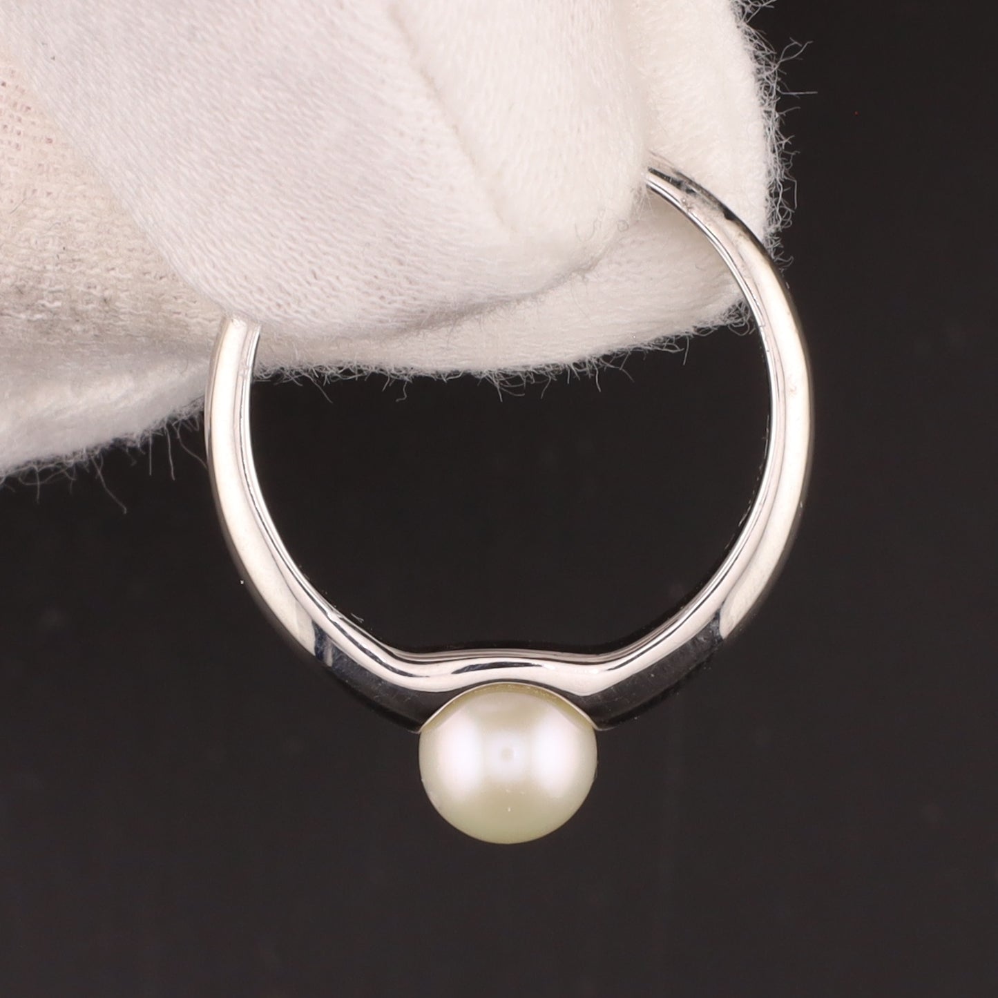 Ring mit Perle - Größe / Maß 58