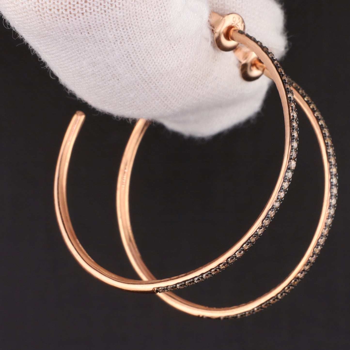 Creolen Zirkonia rosé