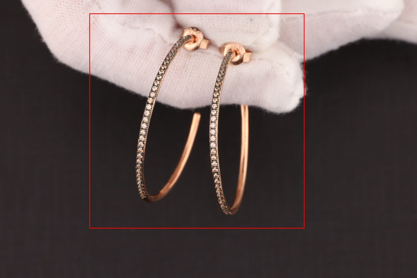 Creolen Zirkonia rosé