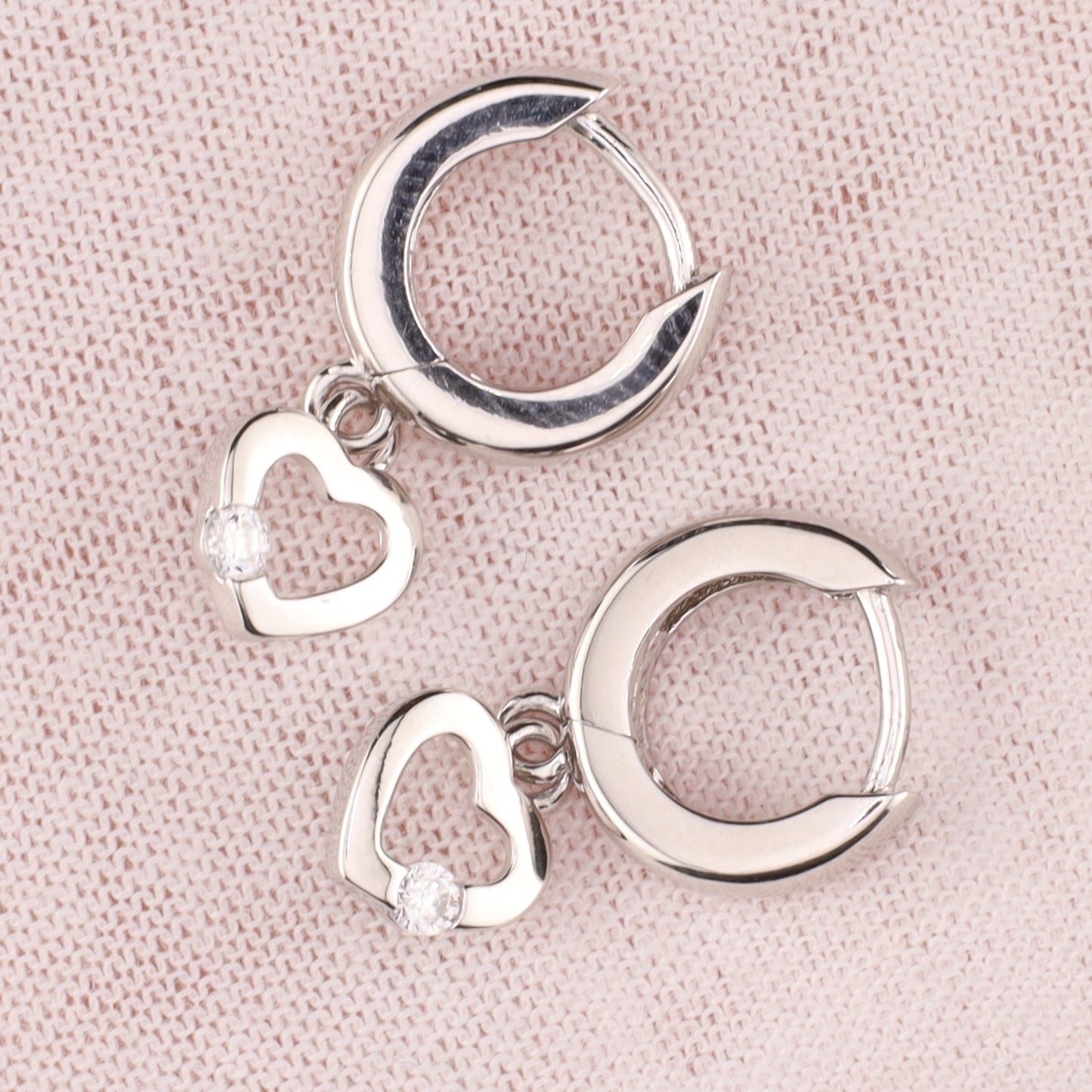 Kindercreolen Herz Zirkonia