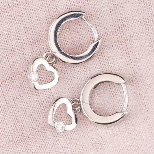 Kindercreolen Herz Zirkonia