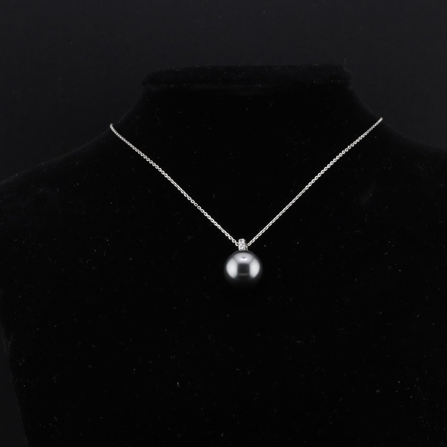 Collier Zirkonia Perle 12mm