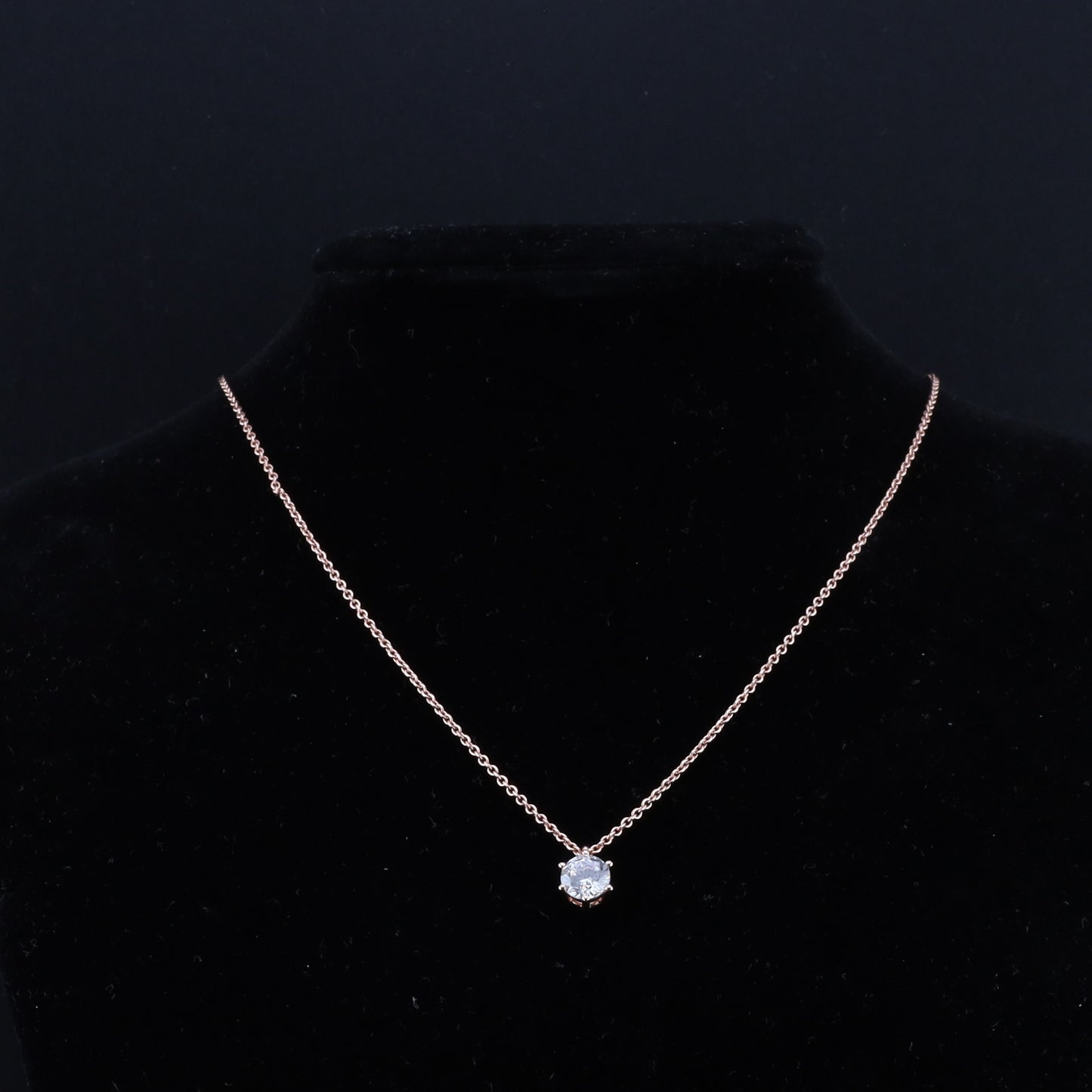 Collier Zirkonia rosé 40-45c