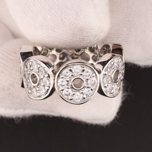 Ring runde Zirkonia - Größe / Maß 55