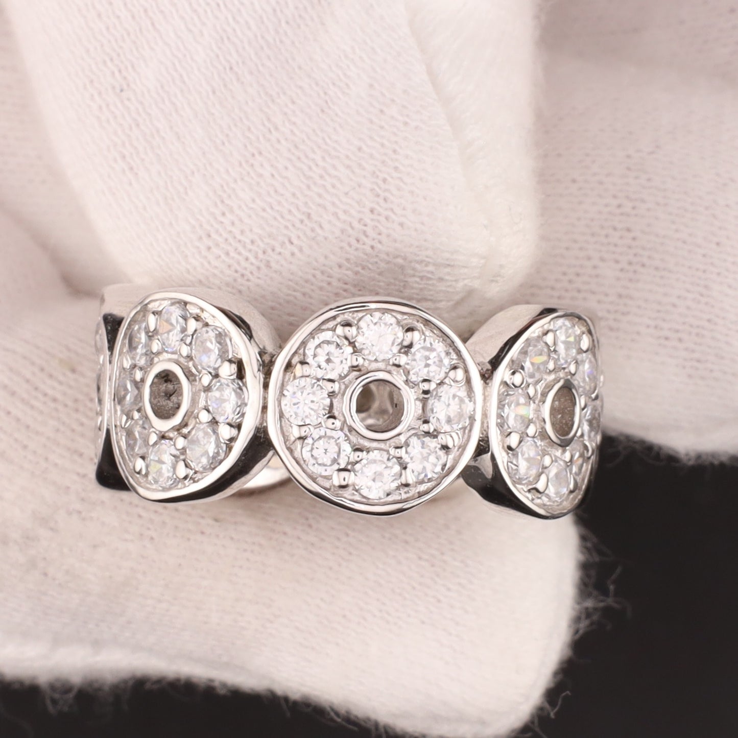 Ring runde Zirkonia - Größe / Maß 55