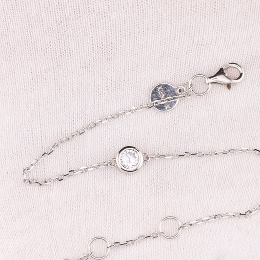 Armband Zirkonia 15-18 5cm