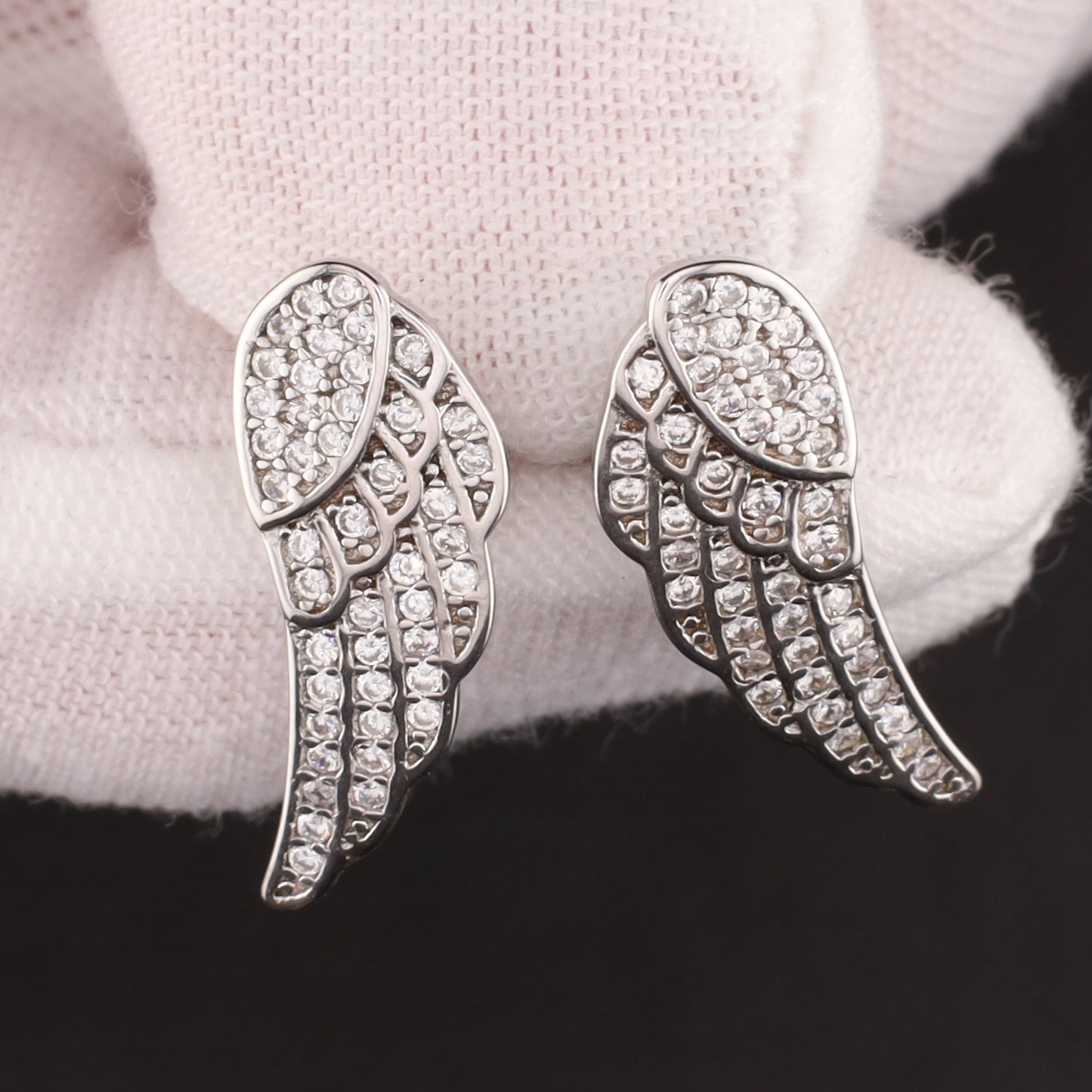 Ohrstecker Flügel Zirkonia