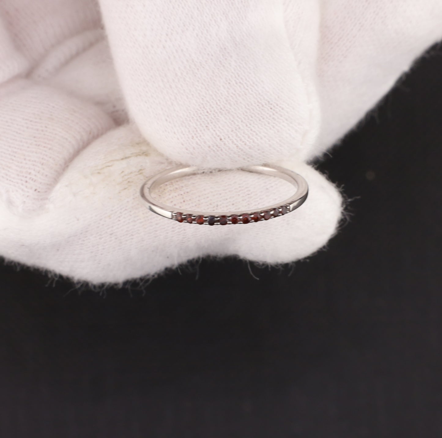 Ring mit Garnet - Größe / Maß 52
