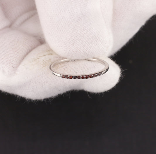 Ring mit Garnet - Größe / Maß 52