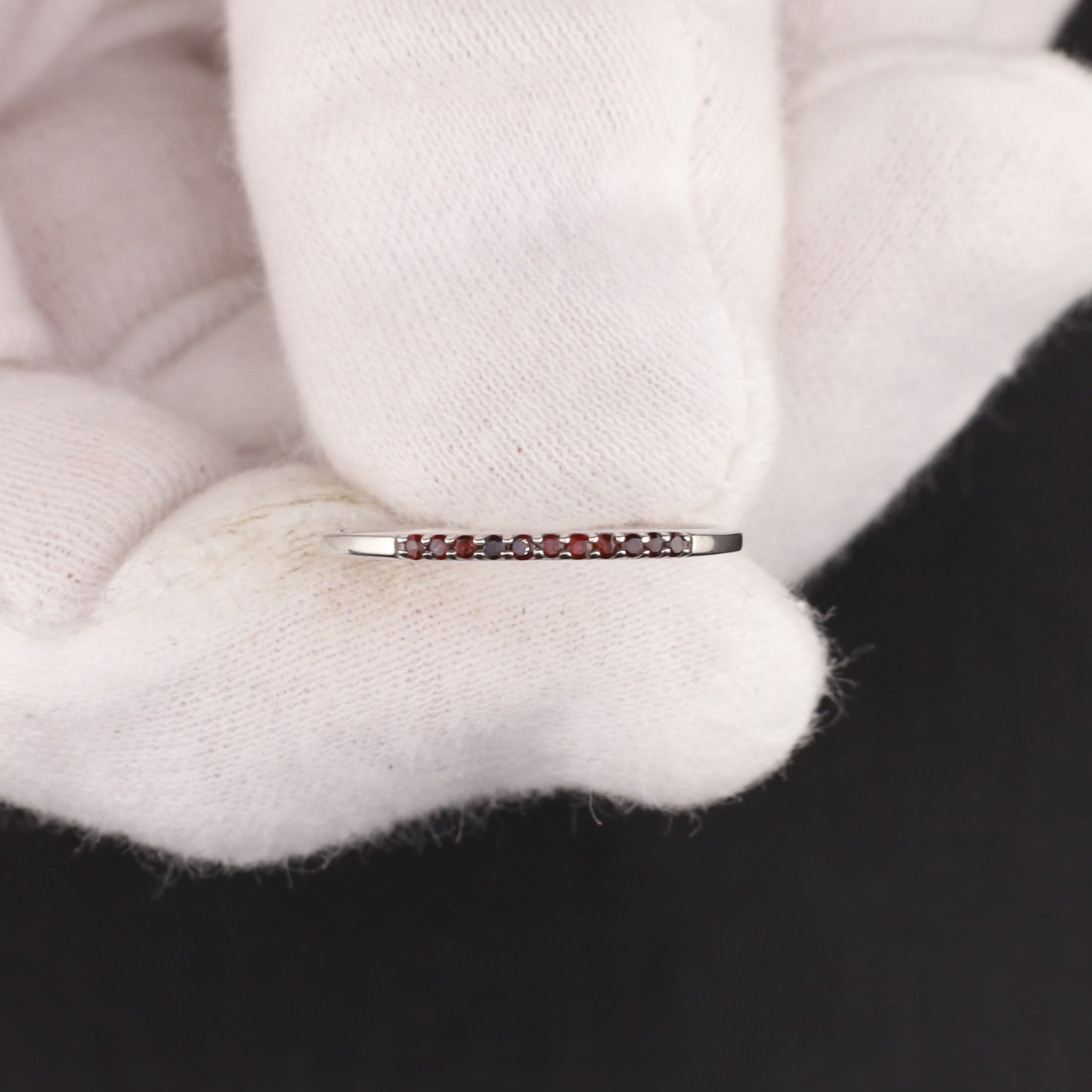 Ring mit Garnet - Größe / Maß 52