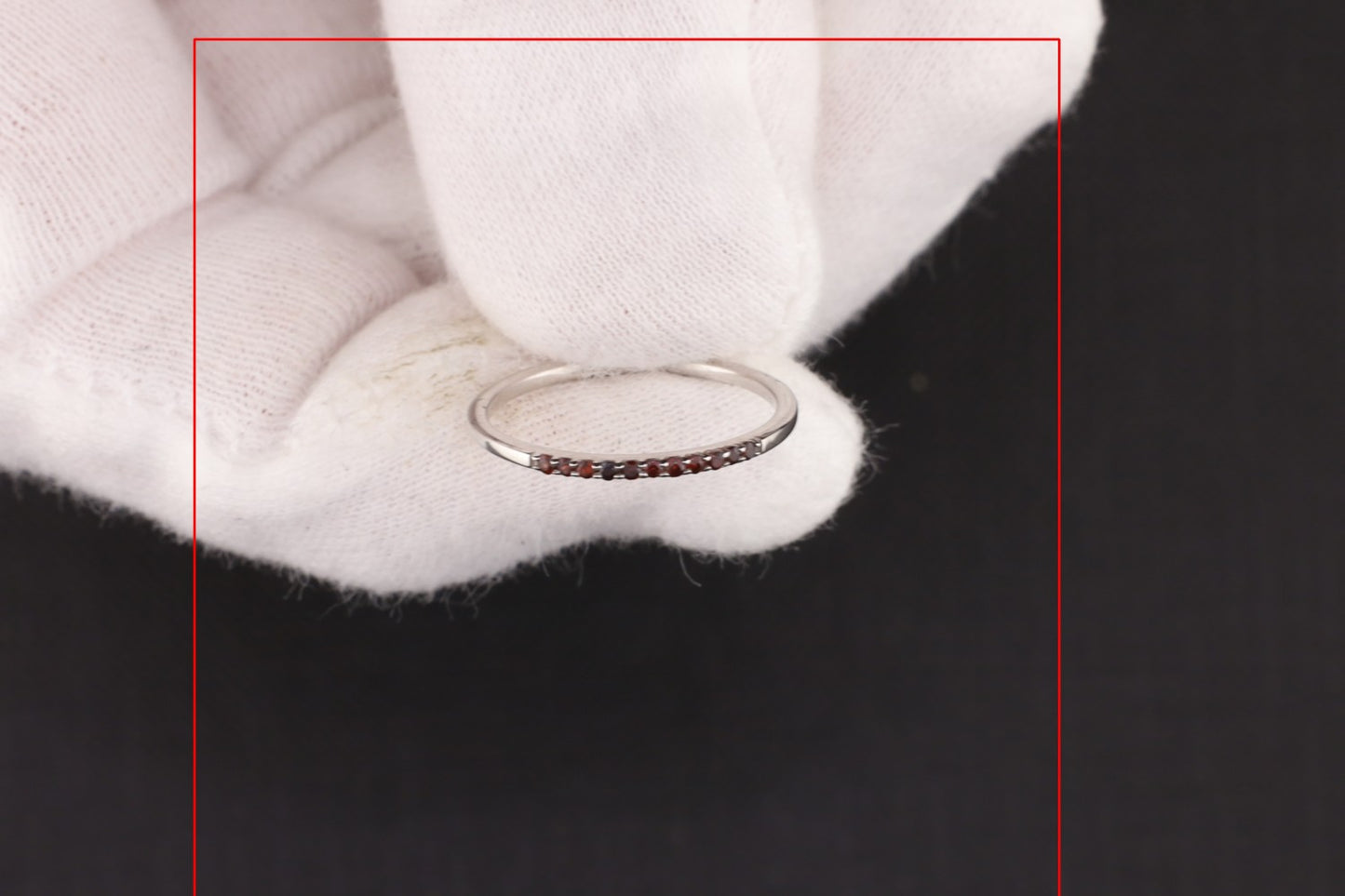 Ring mit Garnet - Größe / Maß 52