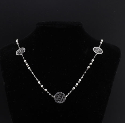 Collier Zirkonia Lebens Perle