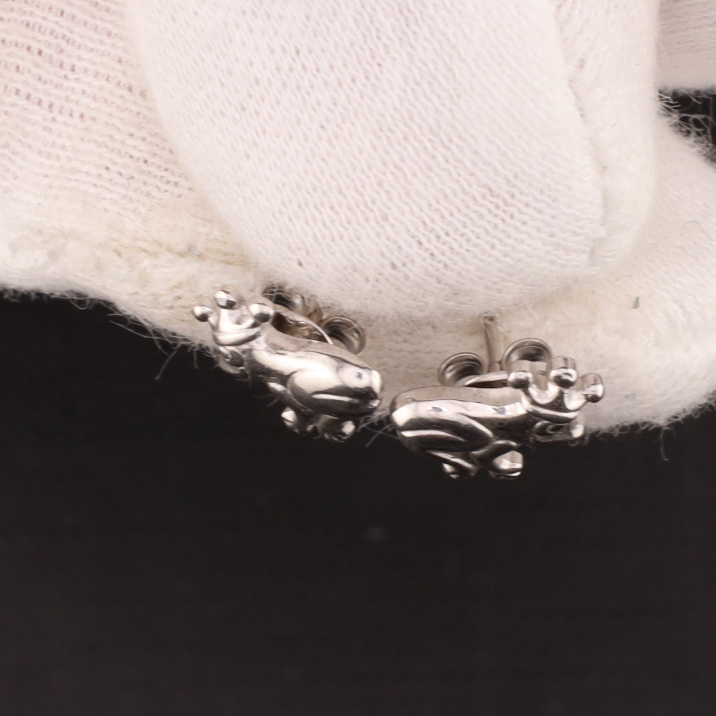 Ohrstecker Blatt rose. Zirkonia