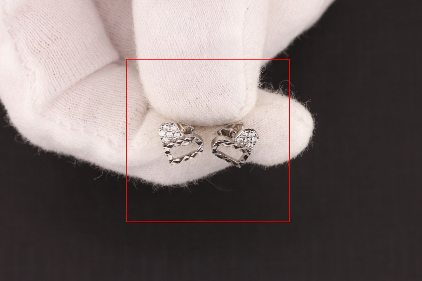 Ohrstecker Herz goldfarben