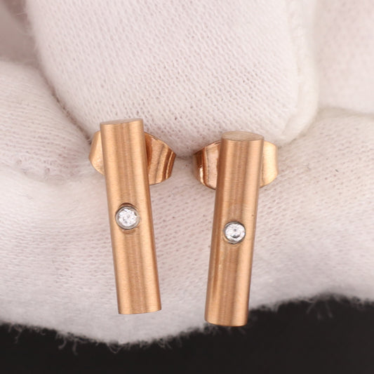 Ohrstecker Titan rose Stab