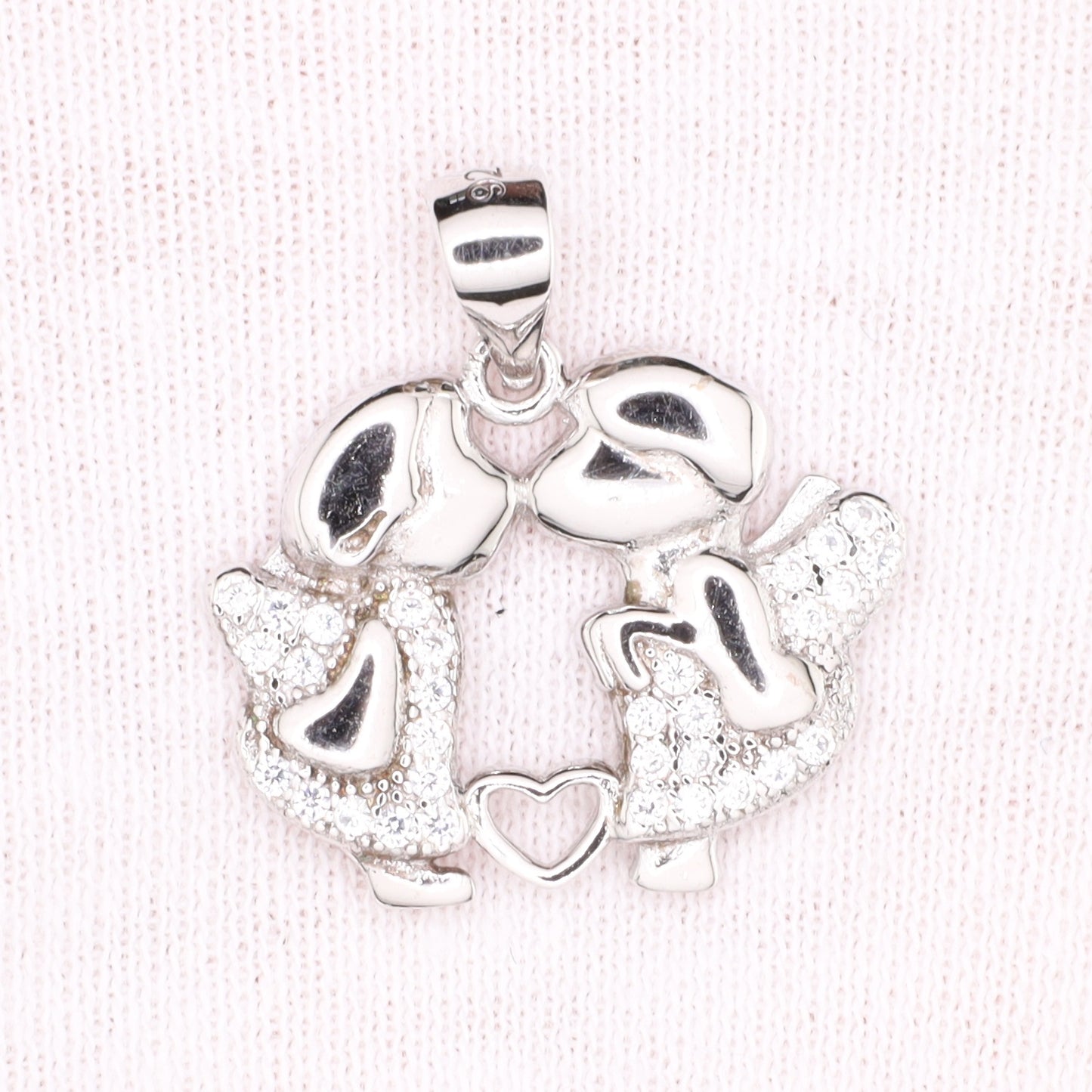 Anhänger Kind Herz Zirkonia